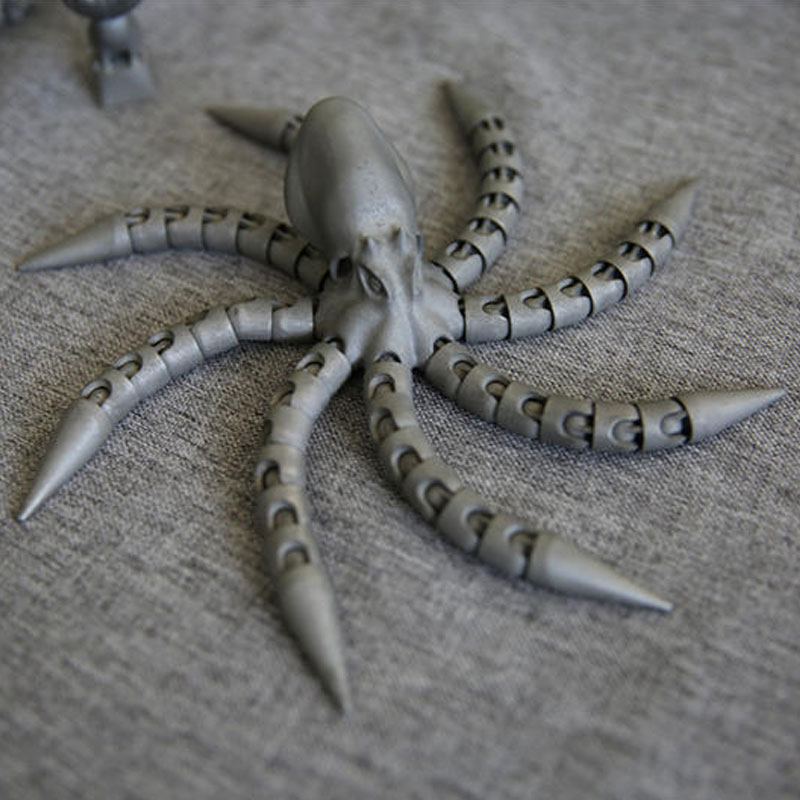 3D Printing Metal Octopus Model (1)