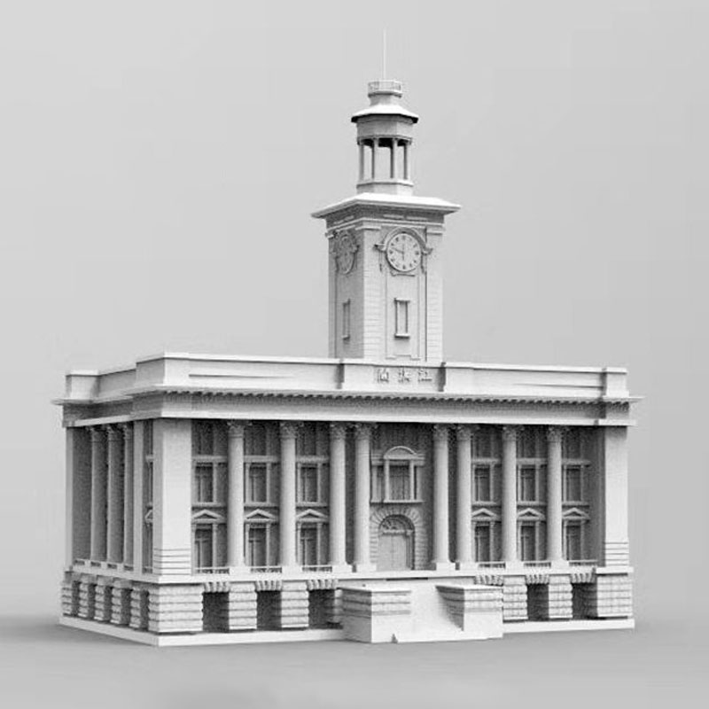 3D Printing Wuhan Well-Known Building Jianghan Pass Model (1)