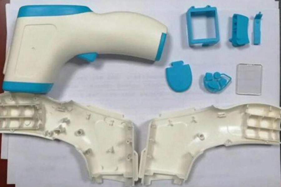 3D printing molds relieve the production difficulties of forehead guns for emergency exits, and the cooling time of injection molding is reduced by 45%