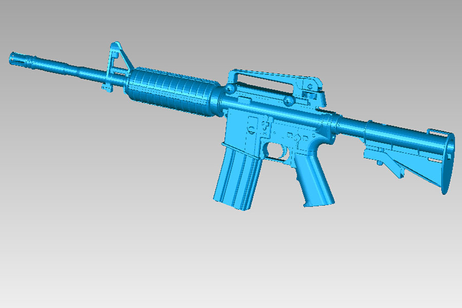 3d printing M4 rifle model1