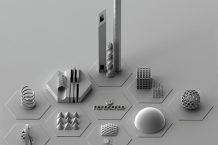 Nano-level 3D printing of 3D printing metamaterial series