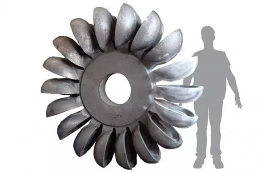 my country's first 3D printed impact turbine real runner was successfully developed
