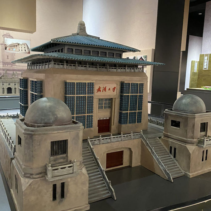 3D Printing Model Of Wuhan University School Gate (4)