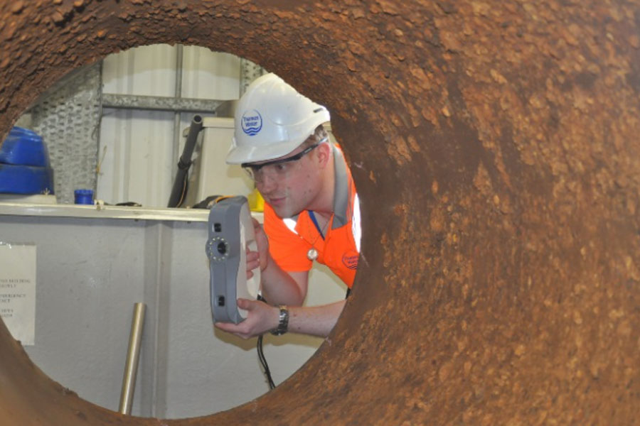 3D scanning to detect pipeline leaks